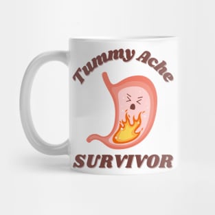 Tummy Ache Survivor Cute Kawaii Mug